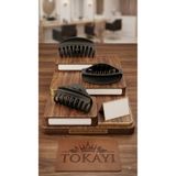 ŞEHRAZAT HANDMADE TASARIM BÜYÜK BOY MAT SİYAH MANDAL SAÇ TOKASI