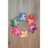 Şehrazat Handmade Tasarım MİDİ BOY LOTUS ŞEFFAF MANDAL SAÇ TOKASI