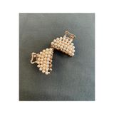 ŞEHRAZAT HANDMADE TASARIM ROSE GOLD İNCİLİ ORTA BOY MANDAL SAÇ TOKASI
