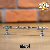 Sehzade Kulp Mobilya Mutfak Dolabi Cekmece Dolap Kulplari Kapak Kulpu Kulbu Krom 224 Mm Metal