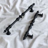 Şehzade Kulp Mobilya Mutfak Dolabı Çekmece Dolap Kulpları Kapak Kulpu Kulbu Siyah 160 mm Metal
