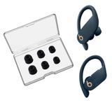 SEICHYGO Beats Powerbeats Pro/Beats Powerbeats 2 & 3 için Bellek Köpüğü Kulak Uçları, Kaymaz Yedek Kulak Ucu, Silikon Kulak Ucu Ağrısı Yok, Saklama Kutusu ve Uyumlu Şarj Kutusu ile, 3 Çift (S/M/L,