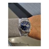 Seiko 5- OTOMATİK LACİVERT Kadran Takvimli Çelik Bilezik 3 ATM Su Geçirmez Erkek Kol Saati