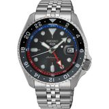 Seiko 5 Sports Otomatik GMT SSK019 Erkek Kol Saati 10 ATM Suya Dayanıklı Metalik Gri Kasa ve Kordon SSK019J1 - Renkli