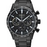 Seiko Chronograph SSB415P Erkek Kol Saati - Siyah