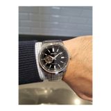 Seiko OTOMATİK SİYAH OPEN HEART Kadran Çelik Bilezik 10 ATM Su Geçirmez Erkek Kol Saati