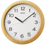 Seiko QHA014A Plastik Kasa Kahverengi Renkli 32 cm Çaplı Modern Dekoratif Quartz Saniye Mekanizmalı Duvar Saati