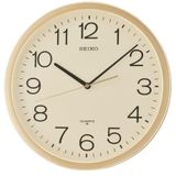 Seiko QXA020A Plastik Kasa Gold Renkli 36.3 cm Çaplı Modern Dekoratif Quartz Saniye Mekanizmalı Duvar Saati