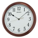 Seiko QXA598B Plastik Kasa Kahverengi Renkli 41 cm Çaplı Modern Dekoratif Sessiz Saniye Mekanizmalı Duvar Saati