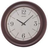 Seiko QXA773B Plastik Kasa Kahverengi Renkli 57 cm Çaplı Modern Dekoratif Salon Sessiz Saniye Mekanizmalı Duvar Saati