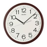 Seiko QXA847B Plastik Kasa Kahverengi Renkli 31 cm Çaplı Quartz Mekanizmalı Duvar Saati
