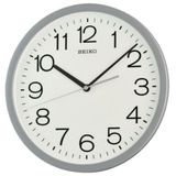 Seiko QXA847N Plastik Kasa Gri Renkli 31 cm Çaplı Quartz Mekanizmalı Duvar Saati