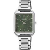 Seiko SWR075P Kadın Kol Saati Metalik Çelik Kasa 5 ATM Suya Dayanıklı Yeşil Kadran