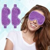 SEIWEHIDO 2 ADET Buz Göz Maskesi Yeniden Kullanılabilir Sıcak Soğuk Terapi Jel Boncuk Göz Maskesi Şişlik/Koyu Halkalar/Göz Torbaları/Kuru Gözler/Baş Ağrısı/Migren/Stres Giderici, Soğutma Göz Maskesi, Gözler için Buz Paketi (Mor)