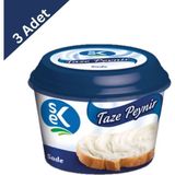 Sek Sade Taze Peynir 150 G x 3 Adet - Yumuşak ve Hafif Lezzet - 1 Adet
