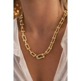 SEKATAŞ Pirinç Üzeri Altın Kaplama Tifany Model Gold Renk Kolye