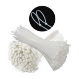 SekaTech Çetsan 4,8x380 Beyaz 38cm Kablo Bağı Plastik Cırt Kelepçe Toplayıcı-100 Adet