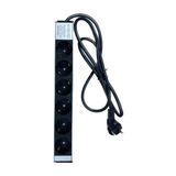 SekaTech NE-AD 6'lı 1,5 Metre Kablolu Grup Priz Aluminyum Gövde 16A 250V 4000W