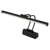 SekaTech Siyah Kasa LED Flüt Resim Aplik | 6W | 3200K Gün Işığı | 35cm | Duvar Tipi Ayna/Tablo Üstü Dekoratif Işık | IP20 İç Mekan Kullanım