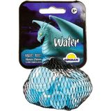 Şeker Adası Filede Kaliteli Dragonlar Renkli Misket 2 / Su Water - Mavi - Beyaz