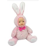 Şeker Adası Halley Sevimli Gerçek Bebek Yüzlü Pembe Tavşan 30 cm
