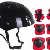 Şeker Adası Kaliteli Darbelere Dayanıklı Scooter Paten Bisiklet Kaykay Kask Dizlik Dirseklik Çocuk Set 7 Parça