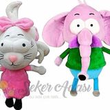 Şeker Adası Lisanslı Kral Şakir Canan Ve Fil Necati 30 Cm Peluş Oyuncak
