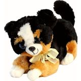 Şeker Adası Sevimli Havlayan Sesli Ala Köpek Peluş Oyuncak 30 Cm