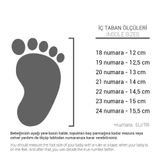 Şeker Bebe Pembe Pullu Hakiki Deri Cırtlı Yazlık Kız Bebek Ayakkabı