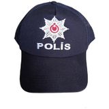 Şeker Çocuk Polis Çocuk Şapkası Yazlık Fileli