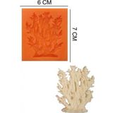 Şeker Hamur Kalıbı Silikon Ağaç 6 7 Cm