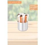 Şeker Kabı Paslanmaz Stick Şekerlik Çelik 7 cm