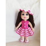 Şeker Kız Bebek Amigurumi Organik Oyuncak