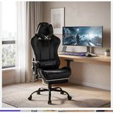 Şeker Ofisi Xandor Kadife Gaming Sandalyesi Ayak Uzatmalı Ofis Koltuğu Siyah