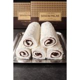 ŞEKER PALAS AFYON Çikolatalı Sarma Afyon Lokumu 1 kg - Yoğun Akışkan Çikolata Dolgulu Sultan Lokumu - Özel Korumalı Hediyelik Lüks Kutu