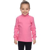 Şeker pembe Basic Kız Çocuk Çıtçıtlı Tam Balıkçı Yaka Şardonlu Kışlık Uzun Kollu Tişört - 2 Yaş