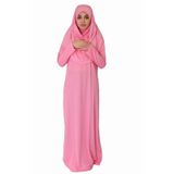 Şeker Pembe Fermuarsız Namaz Elbisesi
