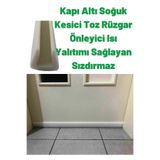 Şeker Portakalım 2 Adet Beyaz Geçmeli Kapı Altı Soğuk Hava Kesici Isı Yalıtım Izolasyon Süngeri