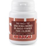 Şeker & Sugar Koyu Kırmızı Yağ Bazlı Toz Gıda (Boyası) Renklendiricisi 25 G - 25 gr