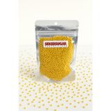 ŞEKER & SUGAR Pasta Süsleme Şekeri Boncuk Şeker 2 mm Metalik Sarı 40 gr. Sprinkles
