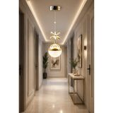 Şeker Top Modern Sarkıt LED Avize 3 Renk Gold Kaplamalı