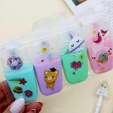 Şeker Unicorn Fosforlu Kalem 4 Renk 1 Paket 4 Lü Mini Unicorn İşaretleme Kalemi Şeffaf Kalemlik İçinde