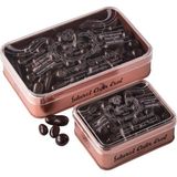 Şekerci Cafer Erol 300 gr Bronz Teneke Kutuda Bitter Çikolata Kaplı Draje