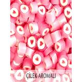 Şekerci Yaşar Çilek Aromalı Pembe Kalp Lolly 1000 gr - 250 gr