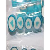 Şekerci Yaşar Mavi Kalp Parmak Lolly 100 Adet - 250 gr
