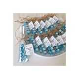 ŞEKERCİYAŞAR Mavi Kalp Desenli Düğün, Babyshower, Doğum Günü, Mevlit, Nişan Şekeri 25 Adet