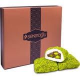 Şekeroğlu 1000 gr Antep Fıstıklı Çikolatalı Bohça Lokum