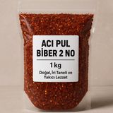 Şekeroğlu Acı Pul Biber 2 No – 1 kg | Doğal, İri Taneli ve Yakıcı Lezzet