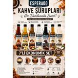 Şekersiz Sugar Free 7 Li Ekonomik Kahve Şurubu Seti 250 Ml X 7 Adet Diğer