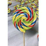 Şekeyci Büyük Yuvarlak Çubuklu Lolipop 28Gr Sosyete Şekeri 150 Adet